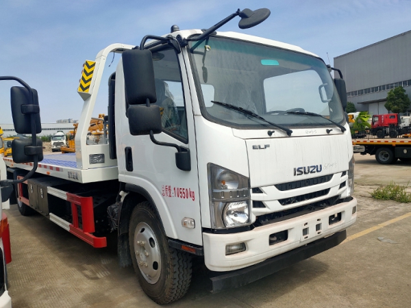 五十鈴寬體3-4噸一拖二平闆清障車