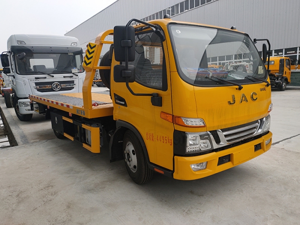 江淮康鈴H5藍牌一拖二平闆清障車