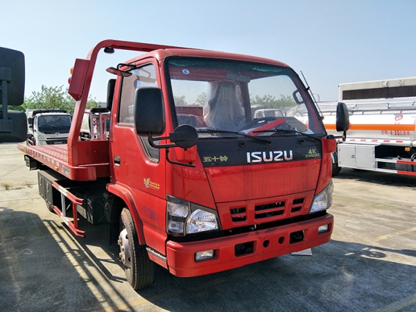 五十鈴3-4噸一拖二平闆清障車