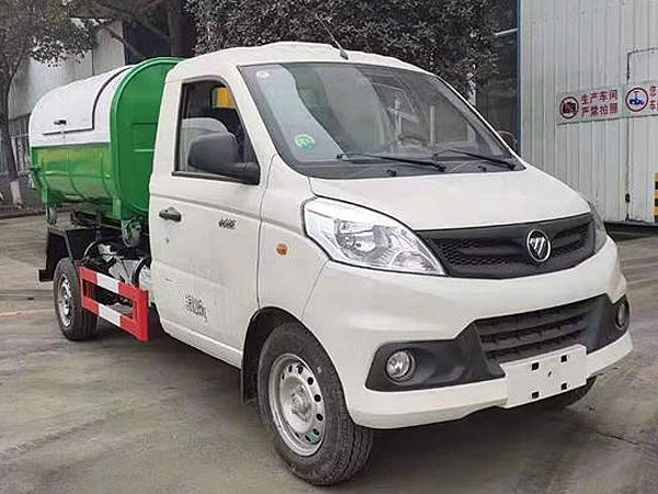 福田祥菱藍牌3方鈎臂垃圾車